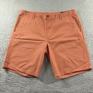 Bonobos Chino Shorts Mens 38 Light Orange Standard 9" Inseam Preppy Flat Front